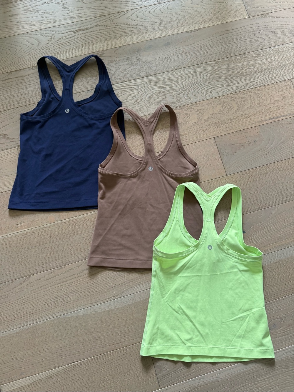 Lululemon - Nulu Cool racer back waist length tank bundle